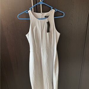 Banana Republic Class Gray Sleeveless Midi Dress • NWT